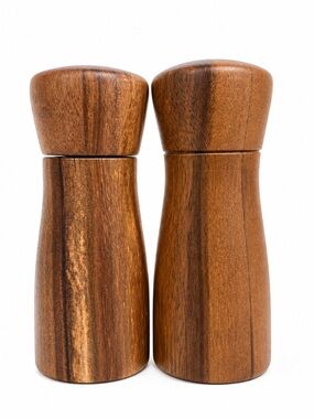 Threshold Acacia Wood Salt & Pepper Grinder Mill Set Kitchen Dining Decor NWT